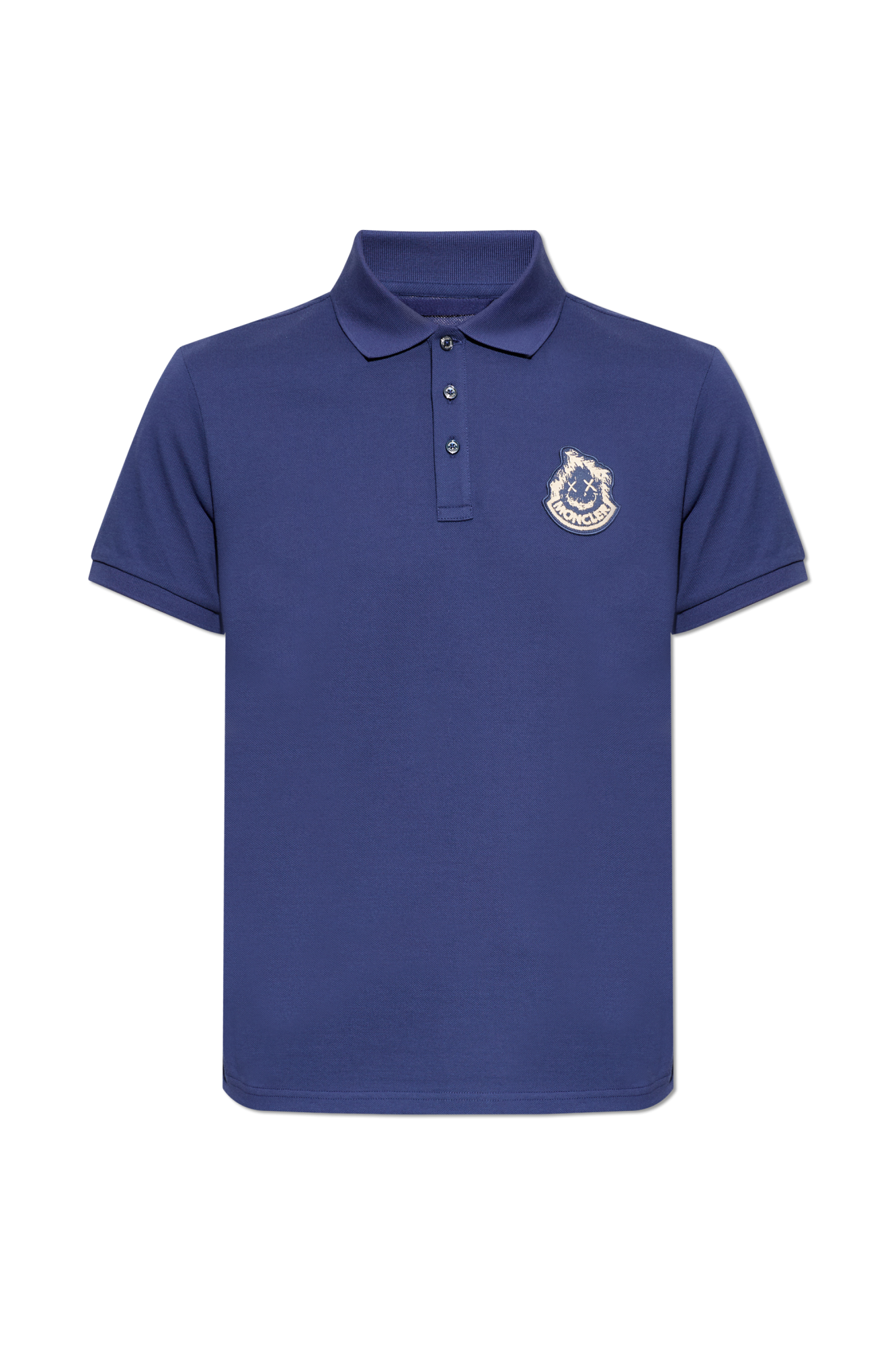 Moncler Polo with logo patch | Men's | Vitkac